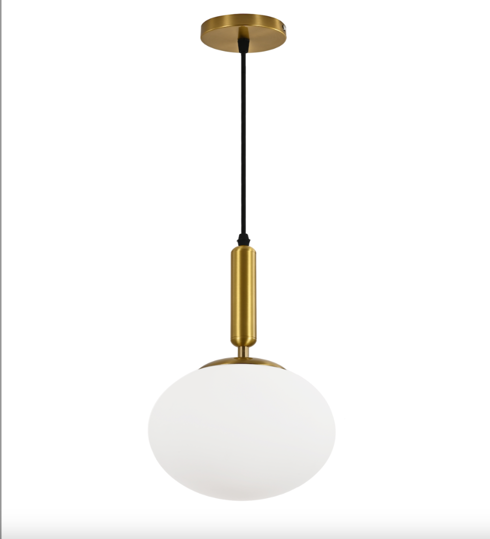 LÁMPARA ESFERA CRISTAL DORADA LU-CR-VENUS