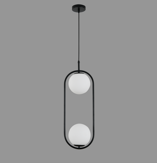 LÁMPARA ESFERA CRISTAL DOBLE DORADA LU-CR-VENUS