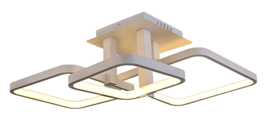 LÁMPARA MINIMALISTA 3 CUADROS A TECHO