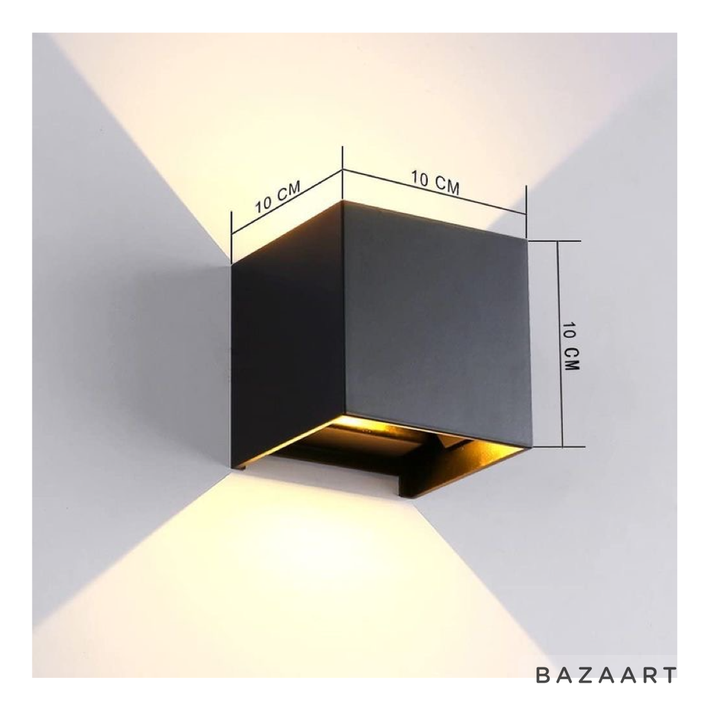 Arbotante de pared con doble salida de luz 8W