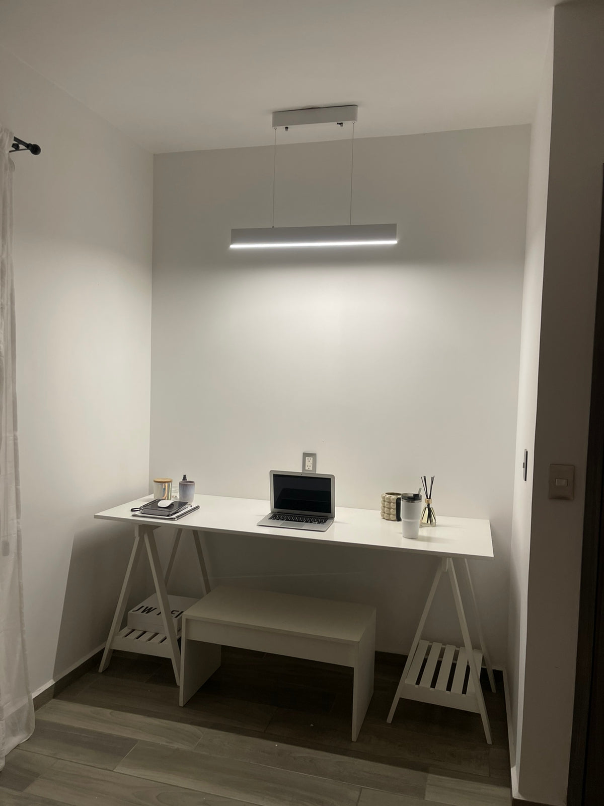 Lámpara LED Minimal barra lineal blanco 80cm LU-MO-LINE-CB