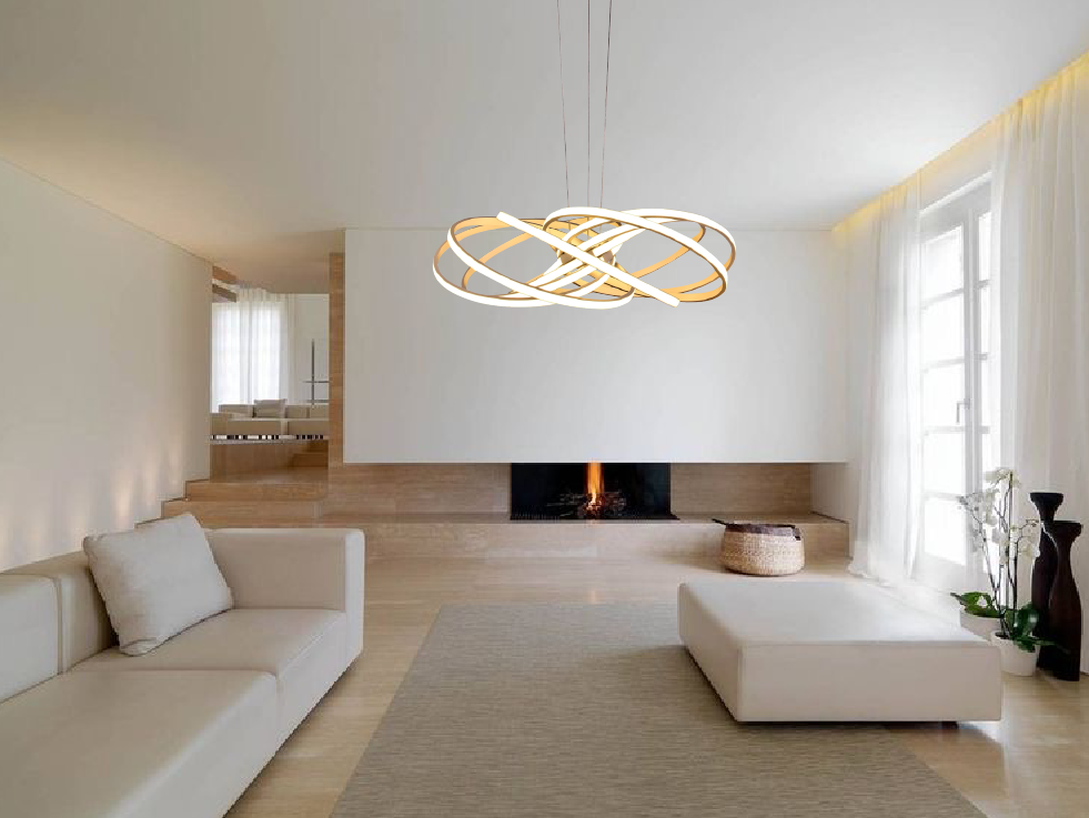 Lámpara LED Minimal Blanco 184 watts LU-MO-BARANASI-C- 184w
