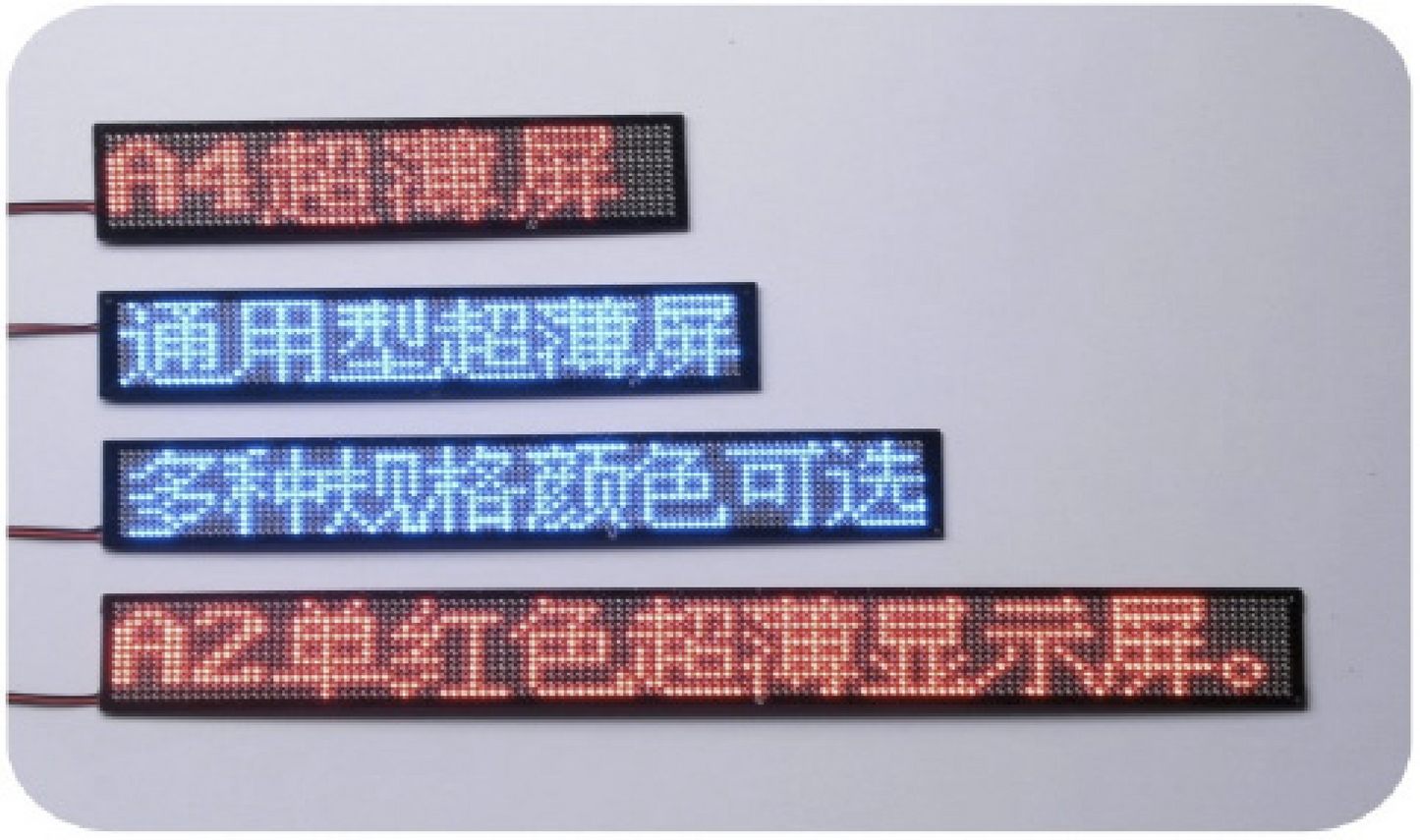 CORRE LETRAS DE LED AZUL 206x32x5mm