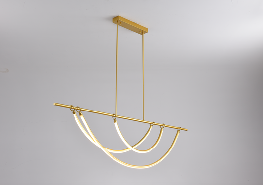 Lámpara minimalista AQUA (DORADO ó NEGRO)