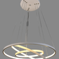 Lampara Candil Led Moderna 3 Aros Luz Neutra 4500k Colgante LU-MO-TRIPOLI-R-96w